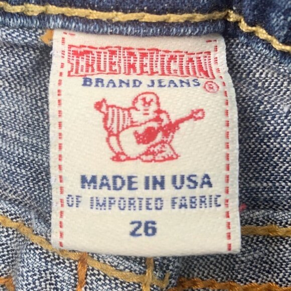True Religion Joey Studded Western/Cowgirl Bootleg Jean's Women's Size 26 - Picture 7 of 11